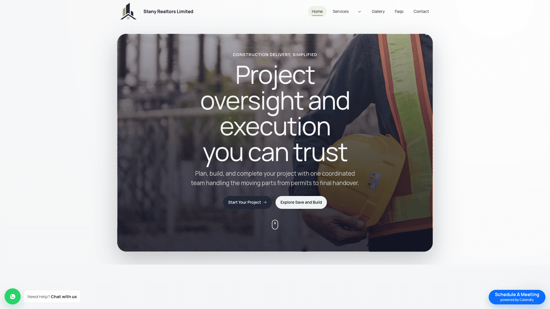 Steny web application screenshot